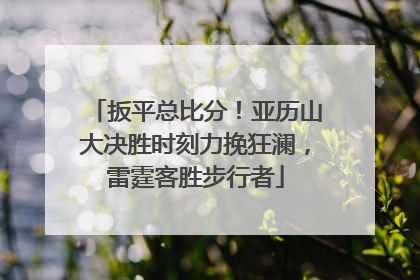 扳平总比分！亚历山大决胜时刻力挽狂澜，雷霆客胜步行者