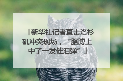 新华社记者直击洛杉矶冲突现场，“胳膊上中了一发催泪弹”