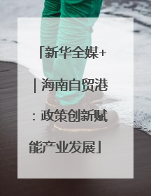 新华全媒+｜海南自贸港：政策创新赋能产业发展