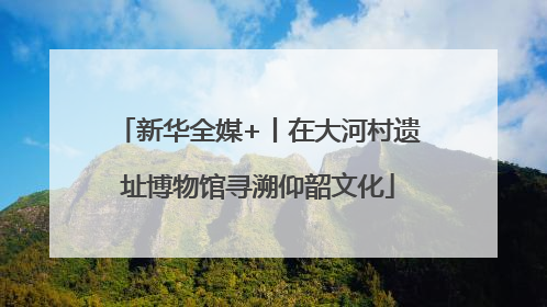 新华全媒+丨在大河村遗址博物馆寻溯仰韶文化