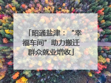 昭通盐津：“幸福车间”助力搬迁群众就业增收