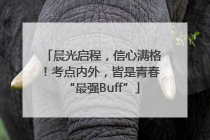 晨光启程，信心满格！考点内外，皆是青春“最强Buff”