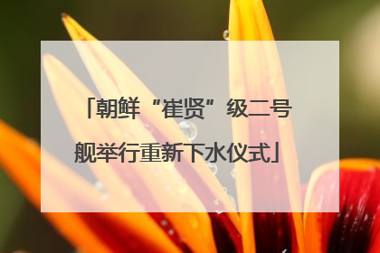朝鲜“崔贤”级二号舰举行重新下水仪式