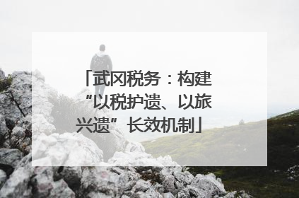 武冈税务：构建“以税护遗、以旅兴遗”长效机制