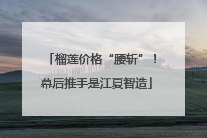 榴莲价格“腰斩”！幕后推手是江夏智造