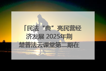 民法“典”亮民营经济发展 2025年荆楚普法云课堂第二期在武汉客厅开讲