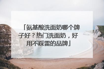 氨基酸洗面奶哪个牌子好？热门洗面奶，好用不踩雷的品牌