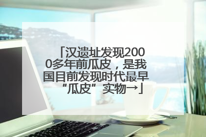 汉遗址发现2000多年前瓜皮，是我国目前发现时代最早“瓜皮”实物→