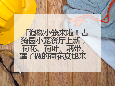 泡椒小笼来啦！古猗园小笼餐厅上新，荷花、荷叶、藕带、莲子做的荷花宴也来尝一下？