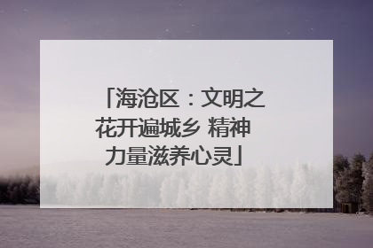 海沧区：文明之花开遍城乡 精神力量滋养心灵