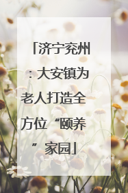 济宁兖州：大安镇为老人打造全方位“颐养”家园