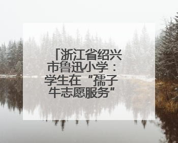 浙江省绍兴市鲁迅小学：学生在“孺子牛志愿服务”中历练成长