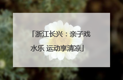 浙江长兴：亲子戏水乐 运动享清凉