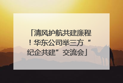 清风护航共建廉程！华东公司举三方“纪企共建”交流会