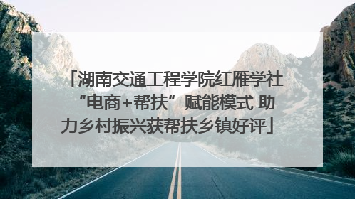湖南交通工程学院红雁学社“电商+帮扶”赋能模式 助力乡村振兴获帮扶乡镇好评