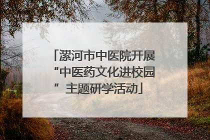 漯河市中医院开展“中医药文化进校园”主题研学活动