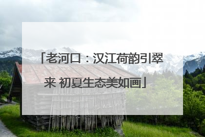 老河口：汉江荷韵引翠来 初夏生态美如画