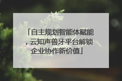 自主规划智能体赋能，云知声兽牙平台解锁企业协作新价值
