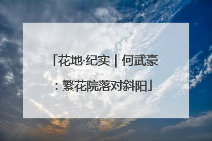 花地·纪实｜何武豪：繁花院落对斜阳