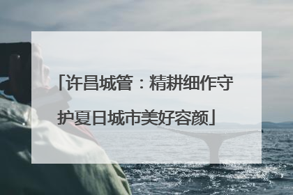 许昌城管：精耕细作守护夏日城市美好容颜