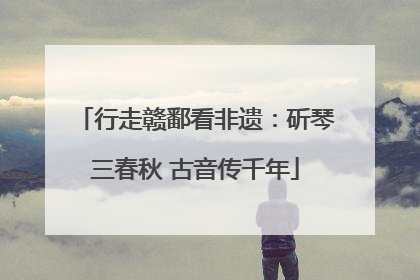 行走赣鄱看非遗：斫琴三春秋 古音传千年