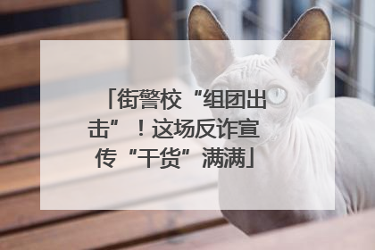 街警校“组团出击”！这场反诈宣传“干货”满满