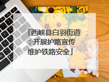 西峡县白羽街道：开展护路宣传 维护铁路安全