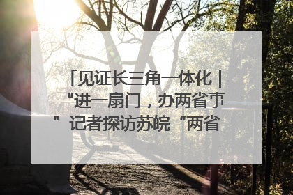 见证长三角一体化｜“进一扇门，办两省事”记者探访苏皖“两省一街”警务室