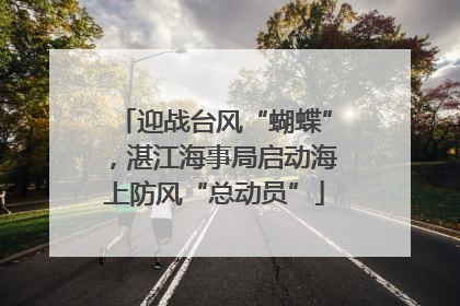 迎战台风“蝴蝶”，湛江海事局启动海上防风“总动员”