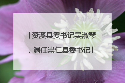 资溪县委书记吴淑琴，调任崇仁县委书记