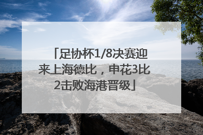 足协杯1/8决赛迎来上海德比，申花3比2击败海港晋级
