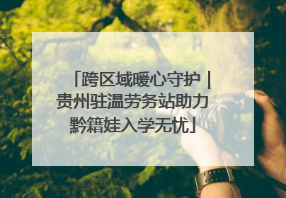 跨区域暖心守护｜贵州驻温劳务站助力黔籍娃入学无忧