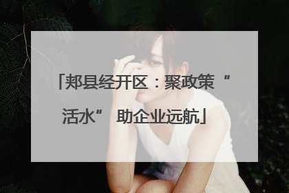 郏县经开区：聚政策“活水” 助企业远航
