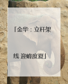 金华：立杆架线 迎峰度夏