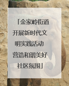 金家岭街道开展新时代文明实践活动 营造和谐美好社区氛围