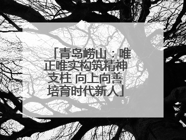 青岛崂山：唯正唯实构筑精神支柱 向上向善培育时代新人