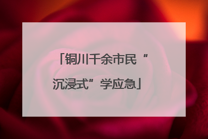铜川千余市民“沉浸式”学应急