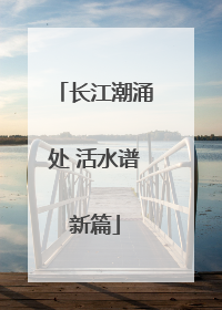 长江潮涌处 活水谱新篇