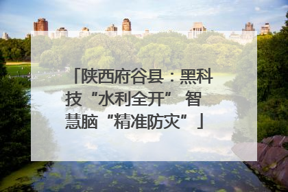 陕西府谷县：黑科技“水利全开” 智慧脑“精准防灾”