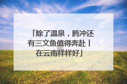 除了温泉，腾冲还有三文鱼值得奔赴丨在云南样样好
