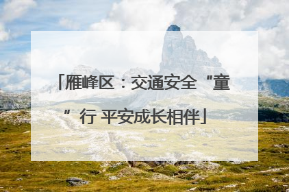 雁峰区：交通安全“童”行 平安成长相伴