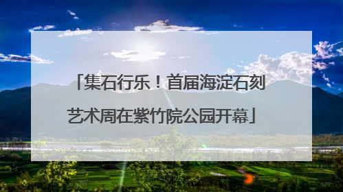 集石行乐！首届海淀石刻艺术周在紫竹院公园开幕