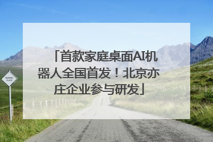 首款家庭桌面AI机器人全国首发！北京亦庄企业参与研发