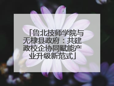 鲁北技师学院与无棣县政府：共建政校企协同赋能产业升级新范式