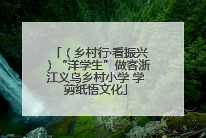 （乡村行·看振兴）“洋学生”做客浙江义乌乡村小学 学剪纸悟文化