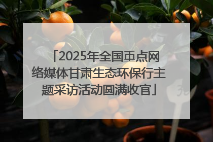 2025年全国重点网络媒体甘肃生态环保行主题采访活动圆满收官