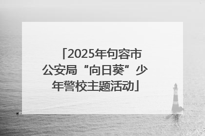 2025年句容市公安局“向日葵”少年警校主题活动
