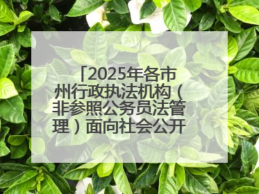 2025年各市州行政执法机构（非参照公务员法管理）面向社会公开招聘工作人员笔试加分人员公示