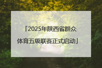 2025年陕西省群众体育五级联赛正式启动