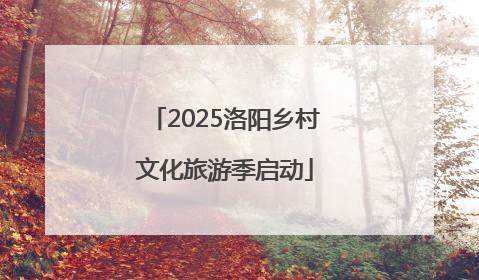 2025洛阳乡村文化旅游季启动
